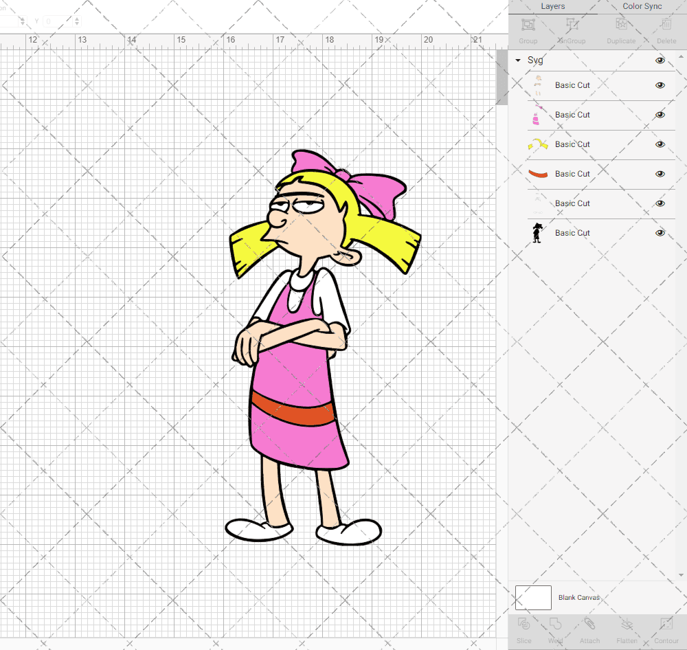 Helga Pataki - Hey Arnold, Svg, Dxf, Eps, Png SvgShopArt