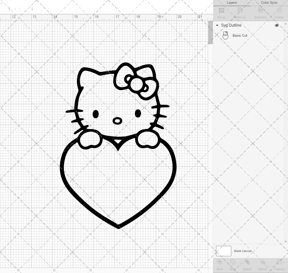 Hello Kitty - Sanrio 005, Svg, Dxf, Eps, Png SvgShopArt