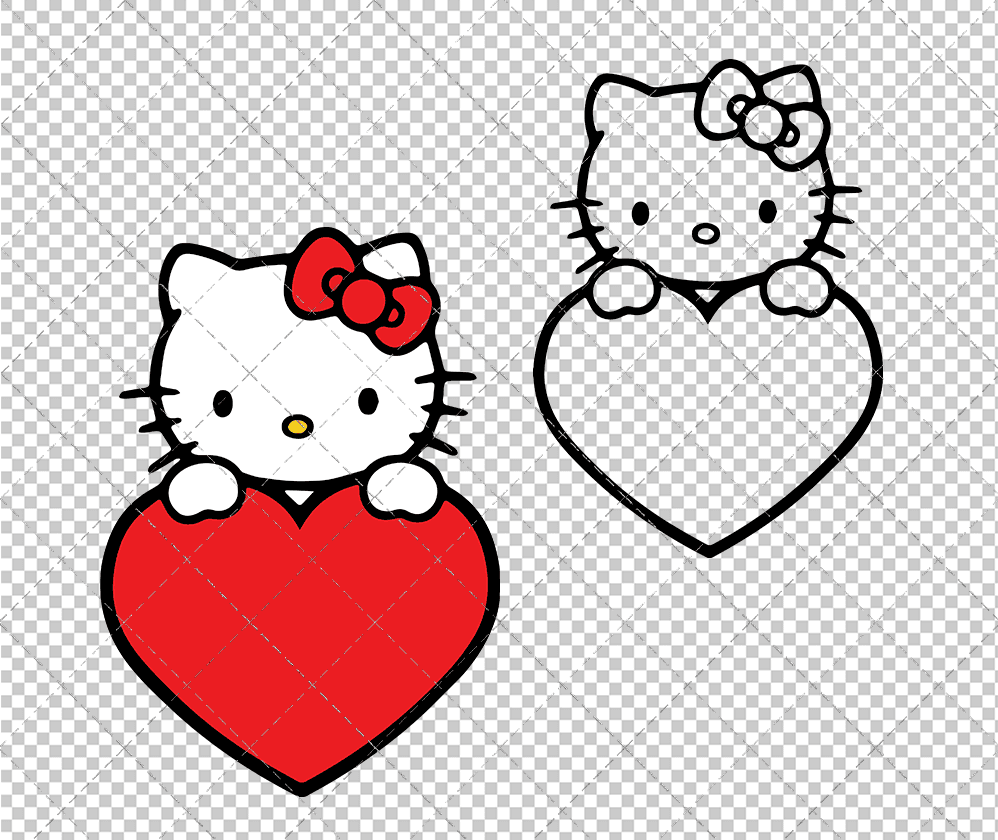 Hello Kitty - Sanrio 005, Svg, Dxf, Eps, Png SvgShopArt