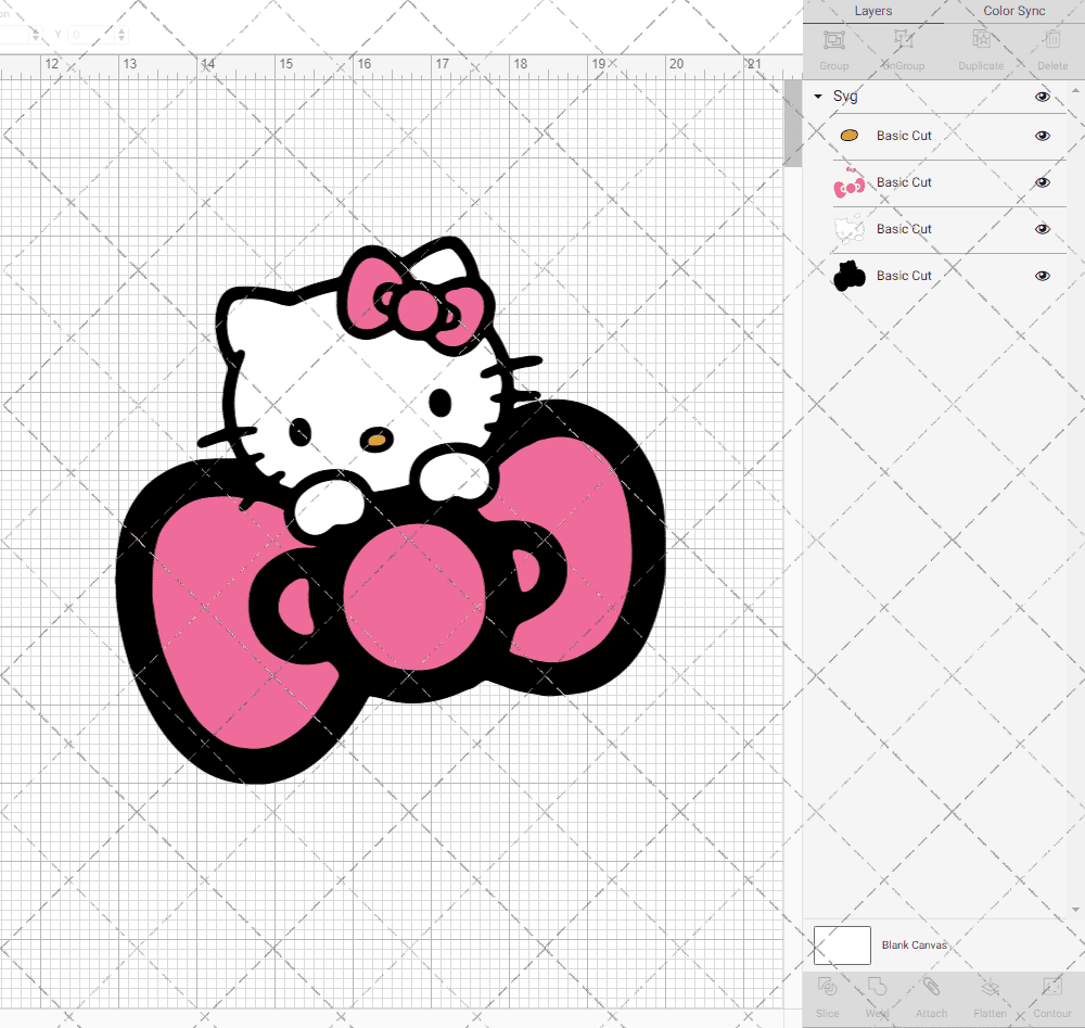 Hello Kitty - Sanrio 007, Svg, Dxf, Eps, Png SvgShopArt