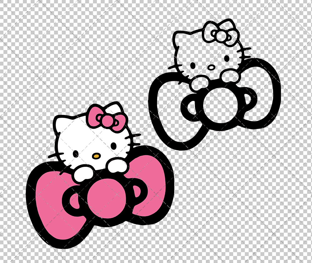 Hello Kitty - Sanrio 007, Svg, Dxf, Eps, Png SvgShopArt