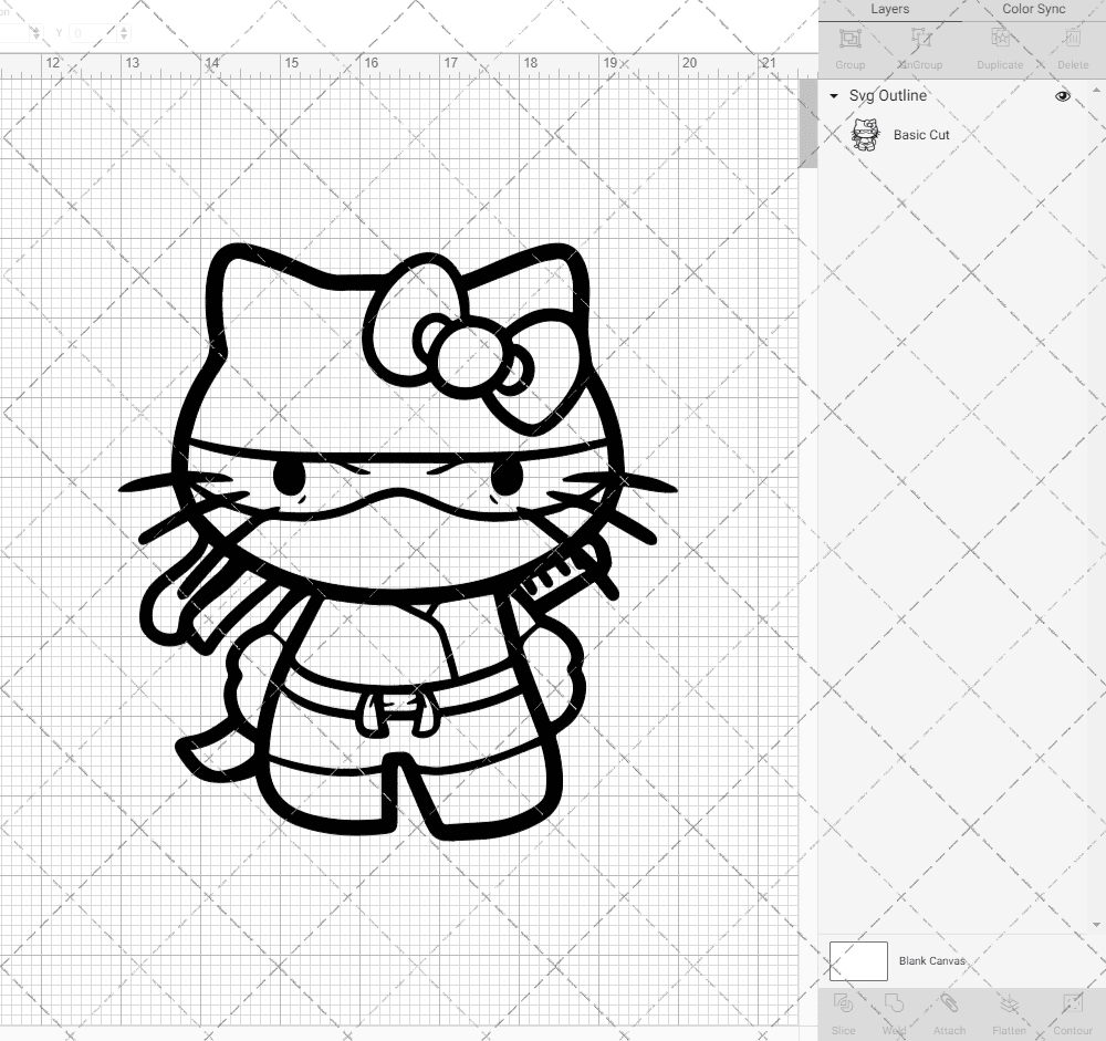 Hello Kitty - Sanrio 008, Svg, Dxf, Eps, Png SvgShopArt