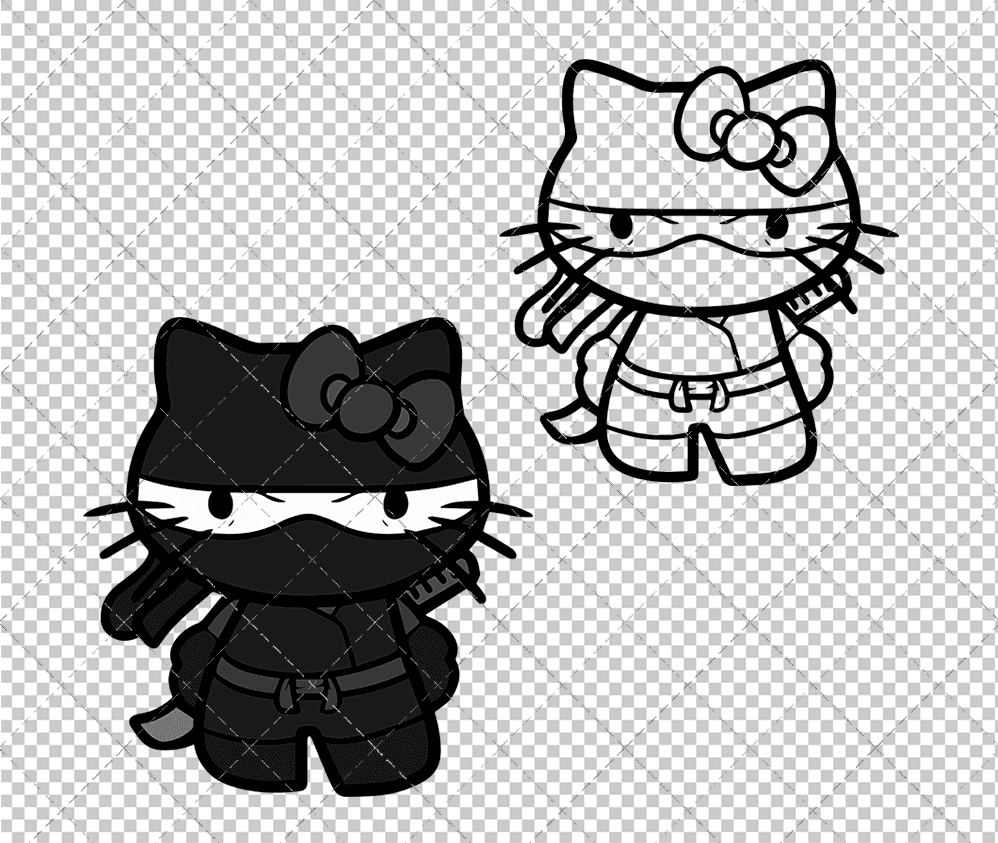 Hello Kitty - Sanrio 008, Svg, Dxf, Eps, Png SvgShopArt