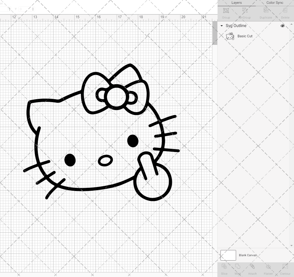 Hello Kitty - Sanrio 009, Svg, Dxf, Eps, Png SvgShopArt