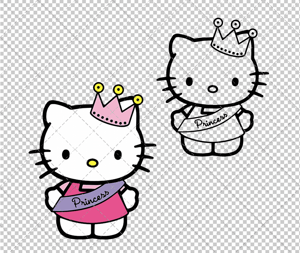 Hello Kitty - Sanrio 010, Svg, Dxf, Eps, Png SvgShopArt