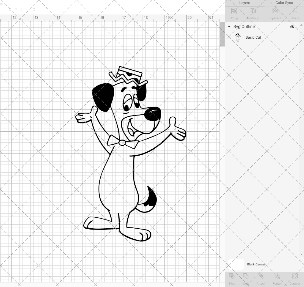 Huckleberry Hound 002, Svg, Dxf, Eps, Png SvgShopArt