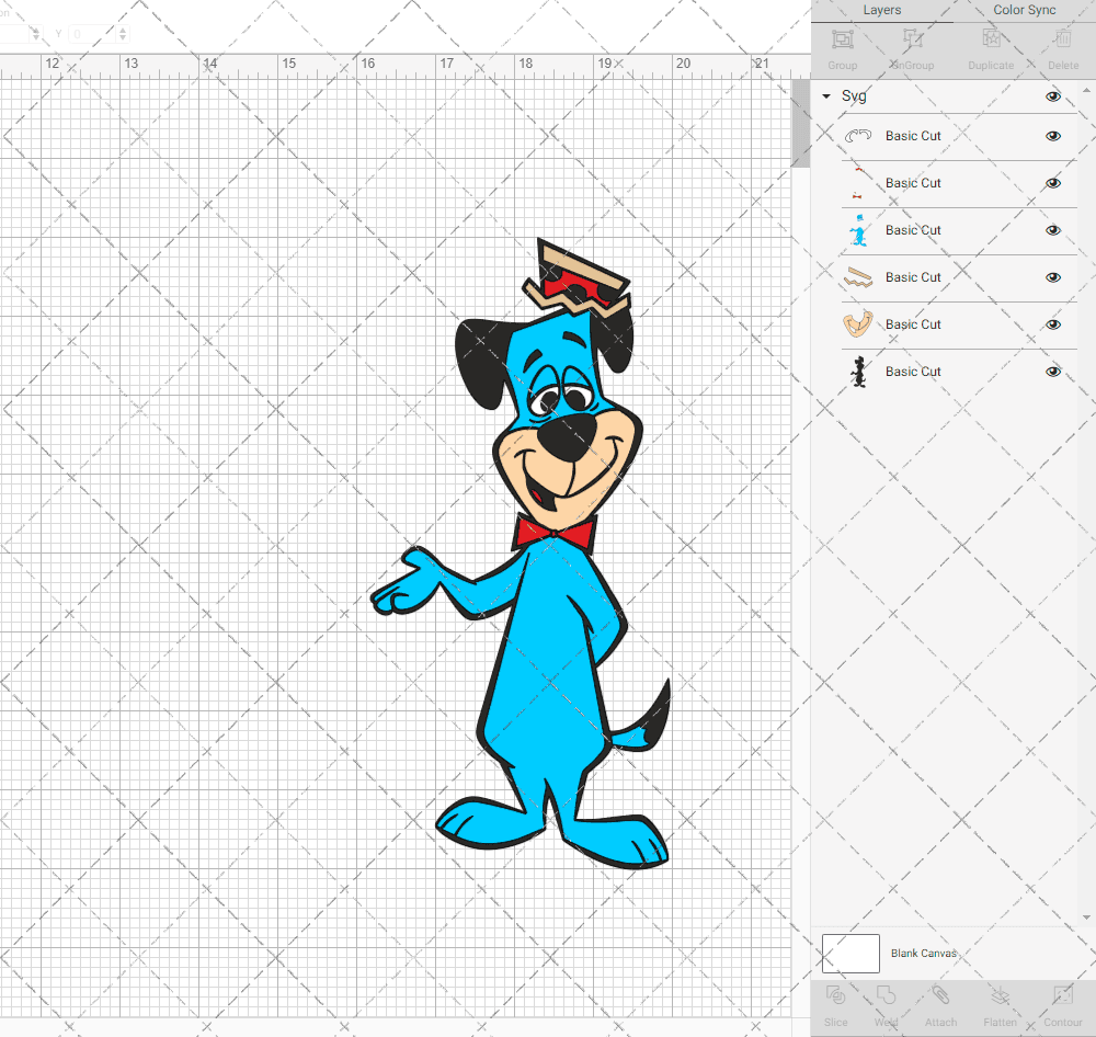 Huckleberry Hound, Svg, Dxf, Eps, Png SvgShopArt