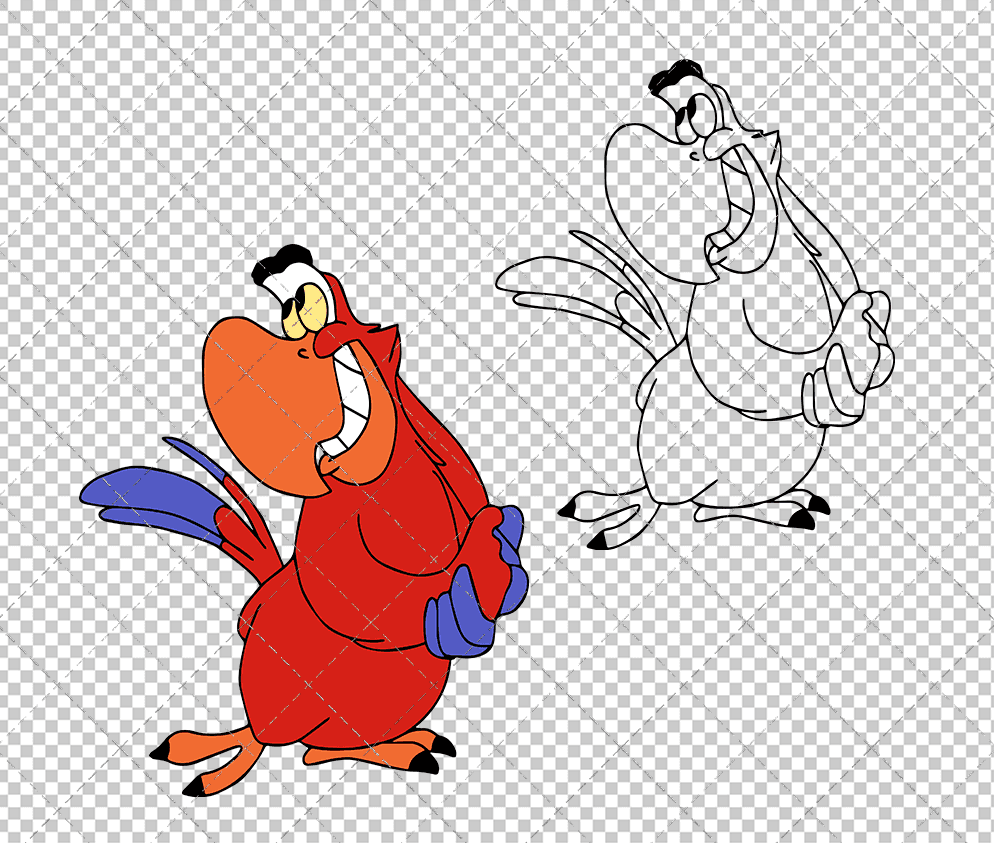 Iago - Aladin, Svg, Dxf, Eps, Png SvgShopArt