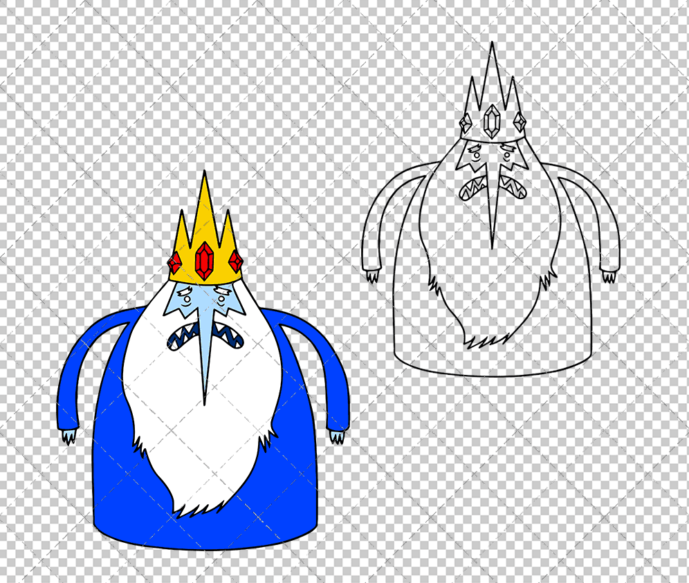 Ice King - Adventure Time, Svg, Dxf, Eps, Png SvgShopArt