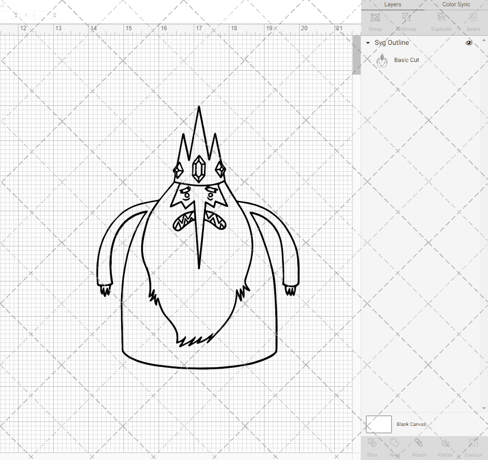 Ice King - Adventure Time, Svg, Dxf, Eps, Png SvgShopArt