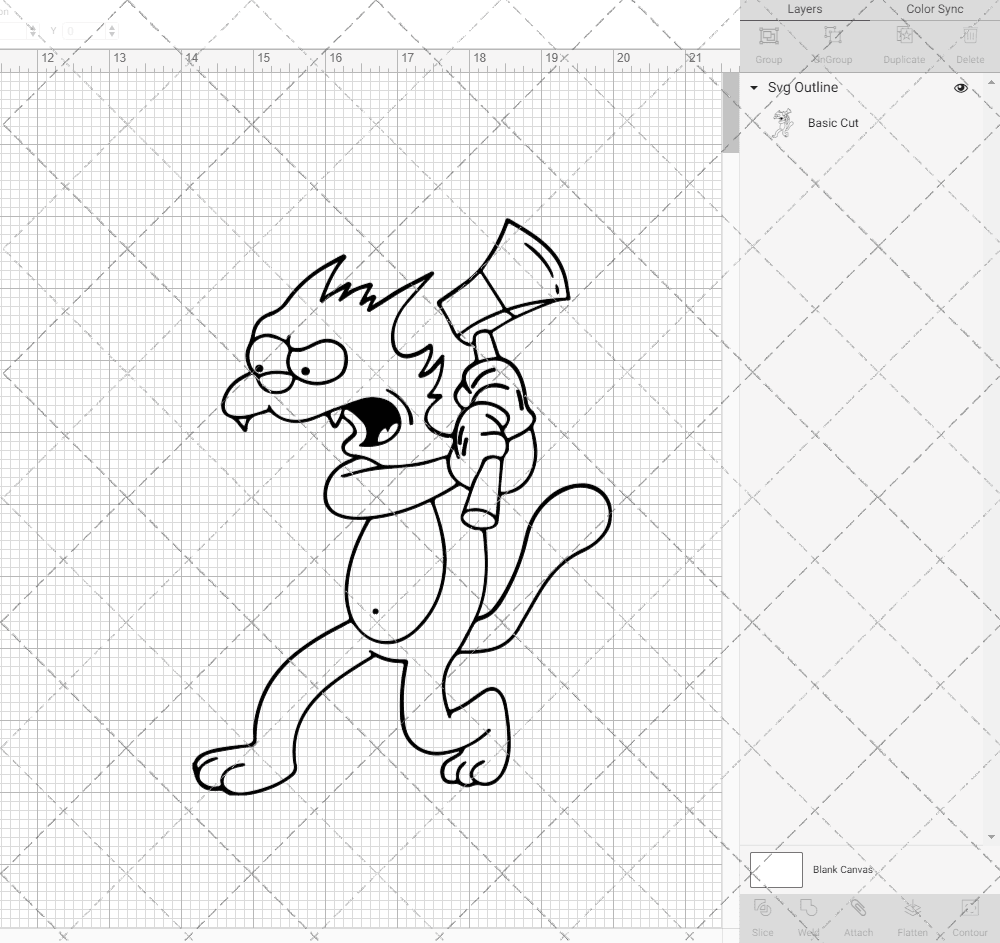Itchy - The Simpsons, Svg, Dxf, Eps, Png SvgShopArt