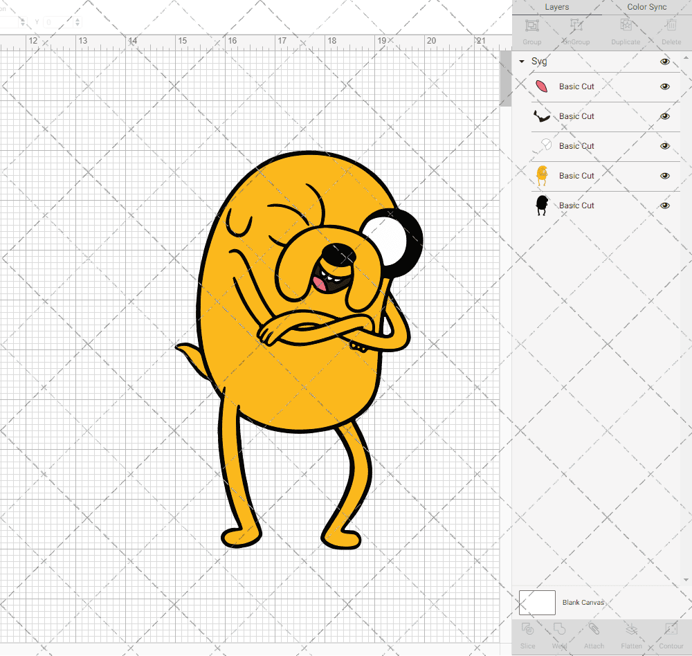 Jake - Adventure Time, Svg, Dxf, Eps, Png SvgShopArt