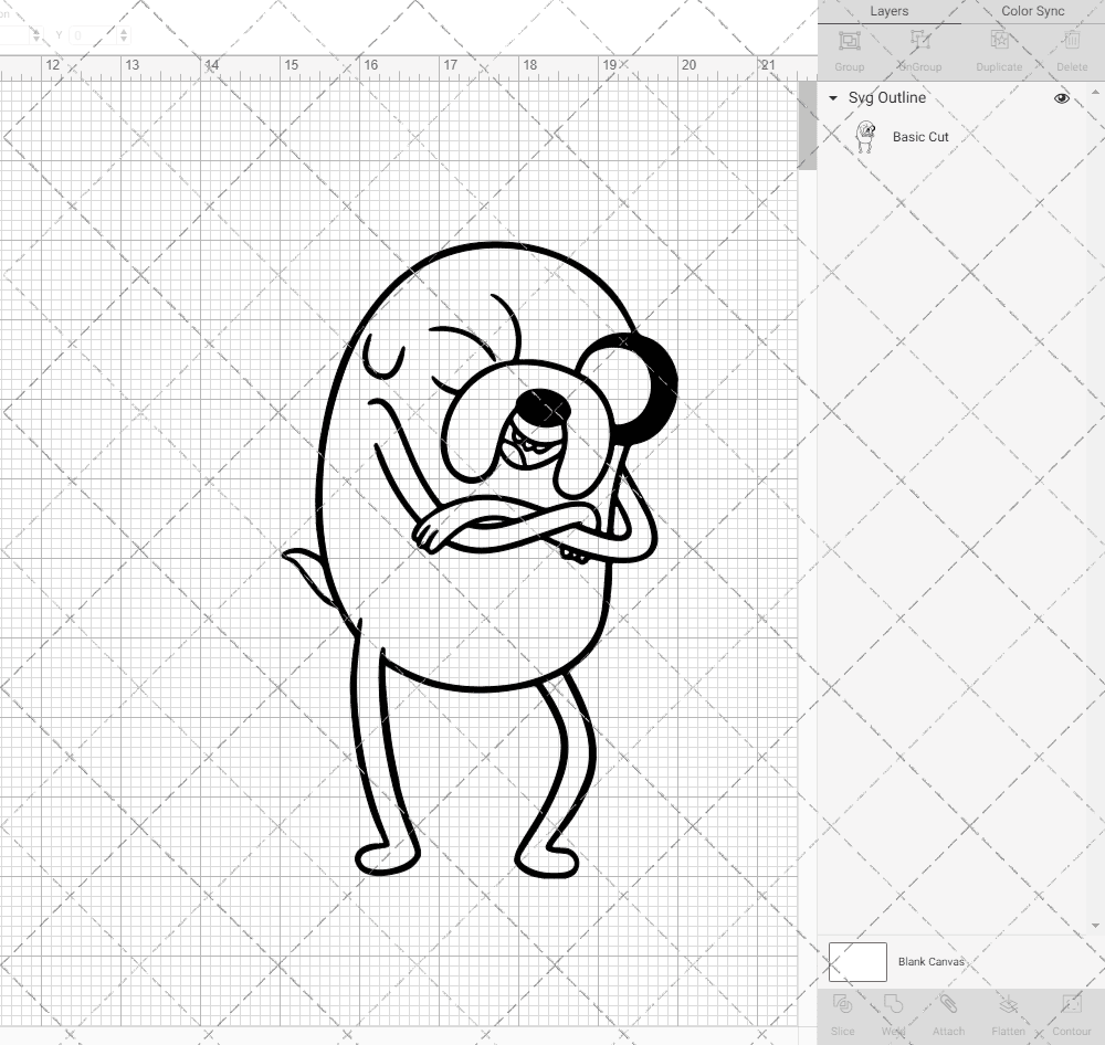 Jake - Adventure Time, Svg, Dxf, Eps, Png SvgShopArt