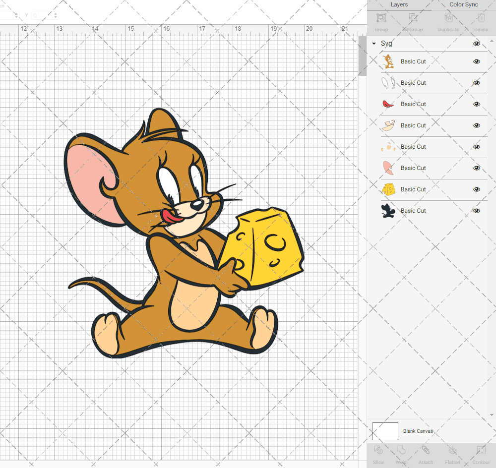 Jerry -Tom and Jerry 002, Svg, Dxf, Eps, Png SvgShopArt