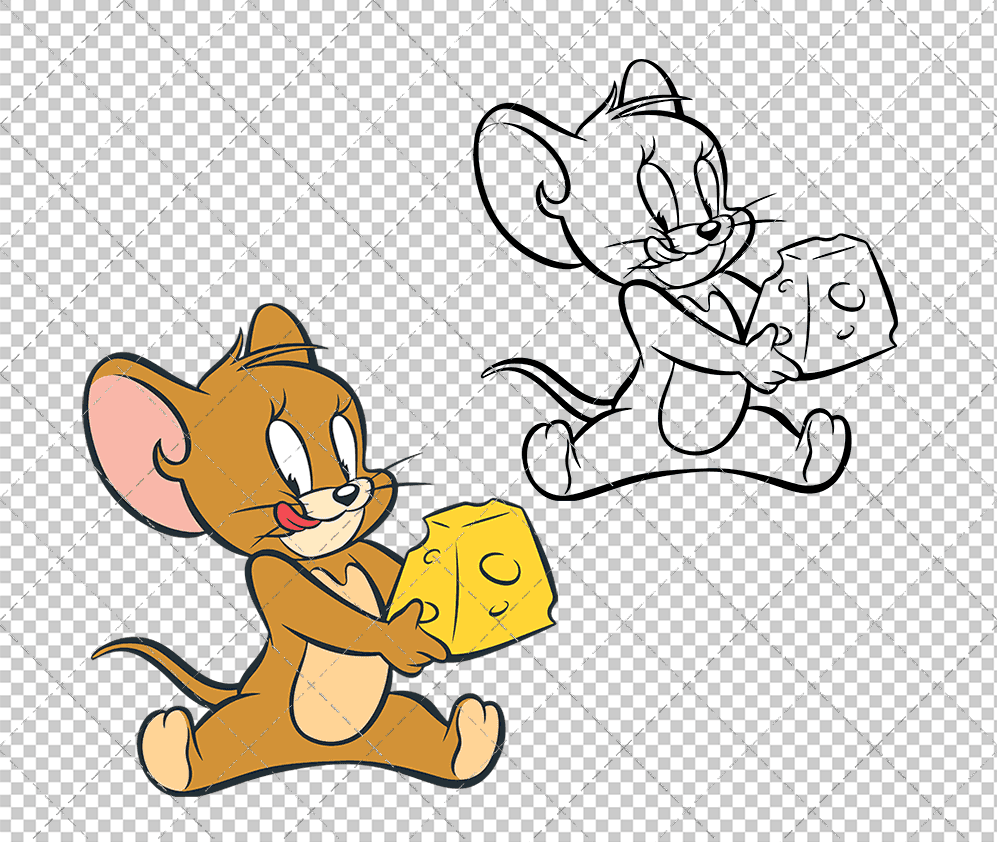 Jerry -Tom and Jerry 002, Svg, Dxf, Eps, Png SvgShopArt