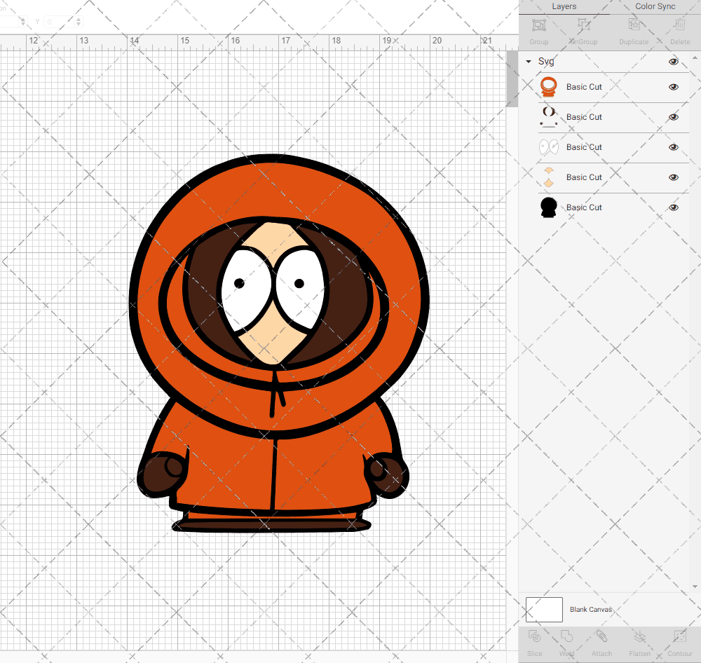 Kenny McCormick - South Park, Svg, Dxf, Eps, Png SvgShopArt