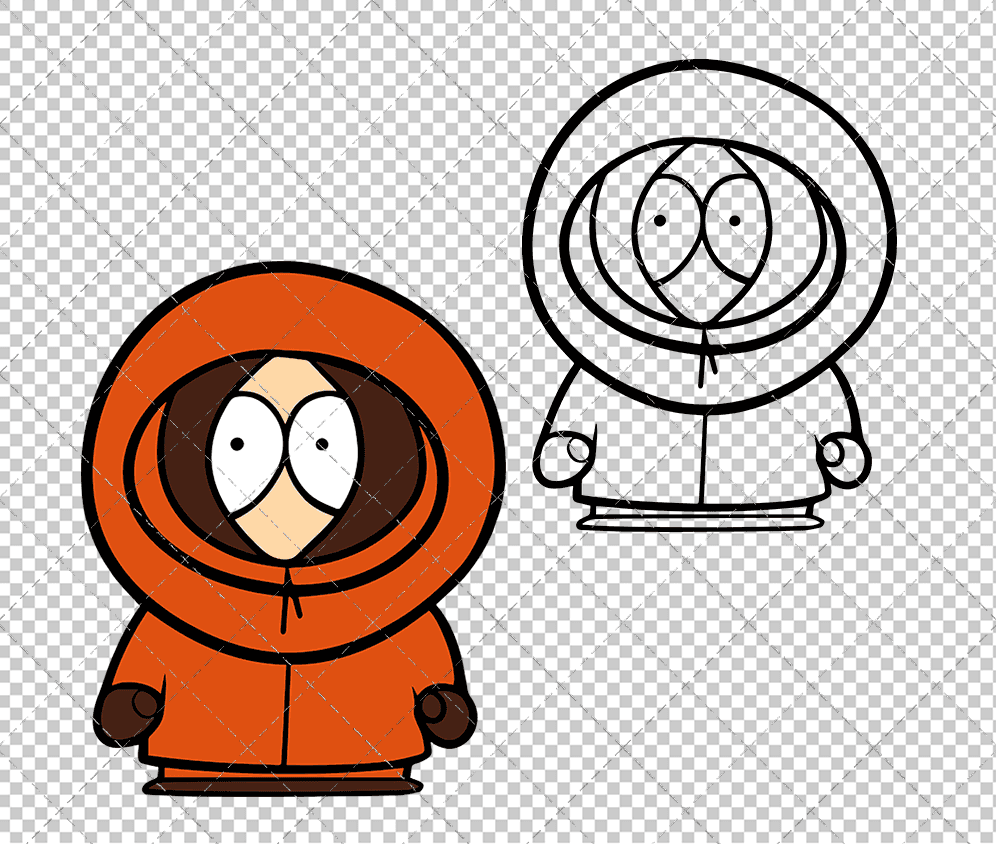 Kenny McCormick - South Park, Svg, Dxf, Eps, Png SvgShopArt