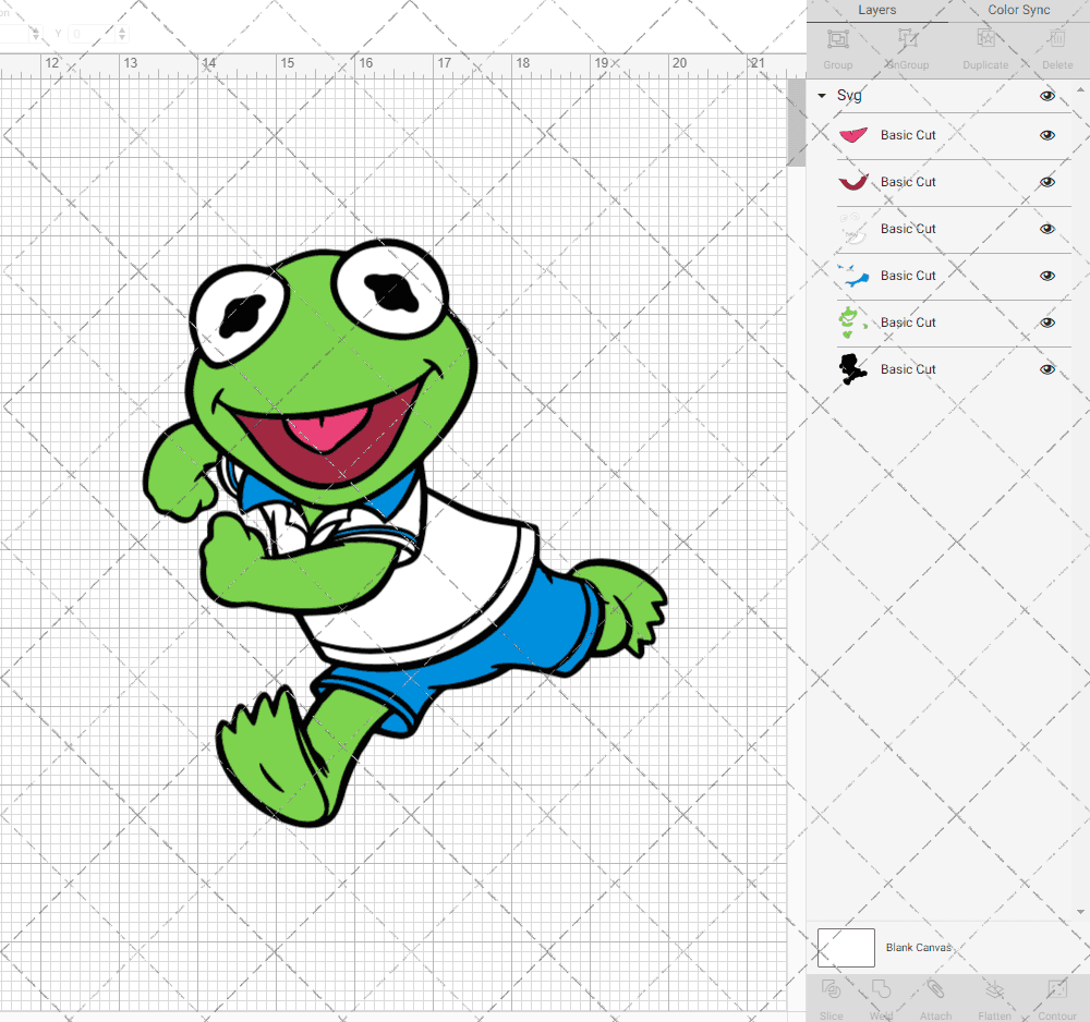 Kermit The Frog - Muppet Babies 002, Svg, Dxf, Eps, Png SvgShopArt