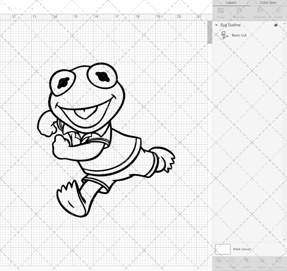 Kermit The Frog - Muppet Babies 002, Svg, Dxf, Eps, Png SvgShopArt