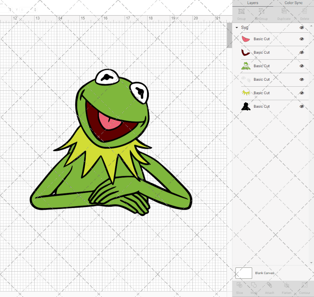 Kermit The Frog - The Muppets 002, Svg, Dxf, Eps, Png SvgShopArt