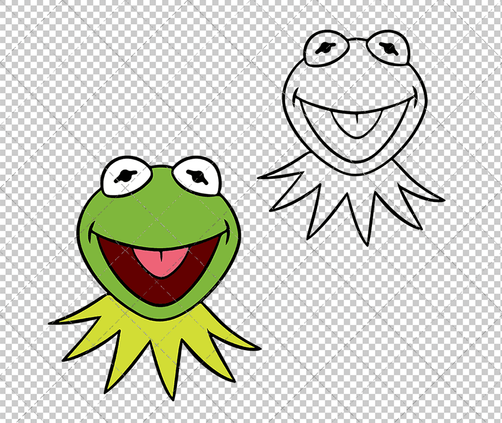 Kermit The Frog - The Muppets 003, Svg, Dxf, Eps, Png SvgShopArt