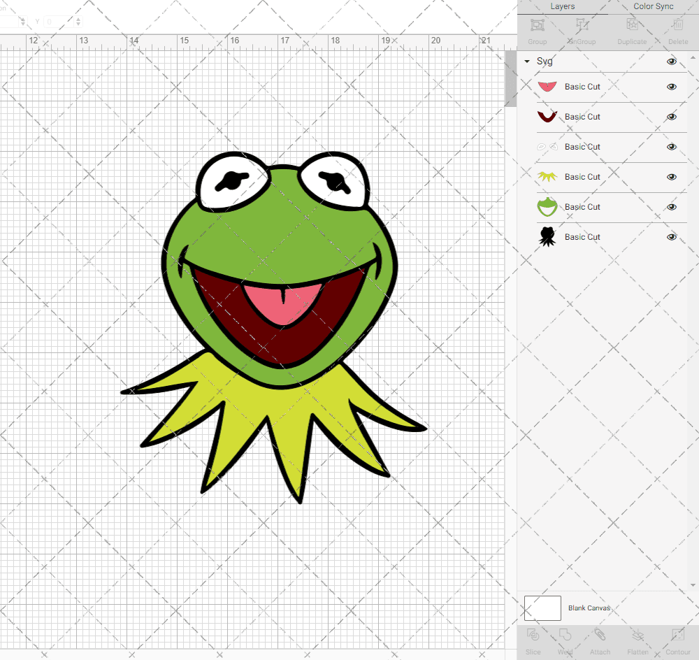 Kermit The Frog - The Muppets 003, Svg, Dxf, Eps, Png SvgShopArt