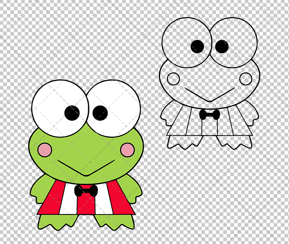 Keroppi - Sanrio, Svg, Dxf, Eps, Png - SvgShopArt