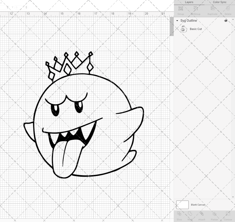 King of Boo - Super Mario Bros, Svg, Dxf, Eps, Png SvgShopArt