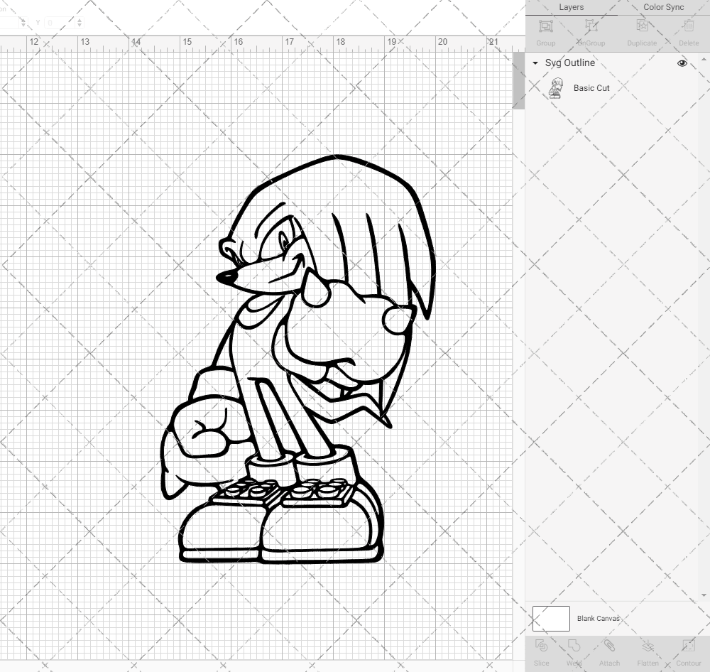 Knuckles - Sonic the Hedgehog 004, Svg, Dxf, Eps, Png SvgShopArt