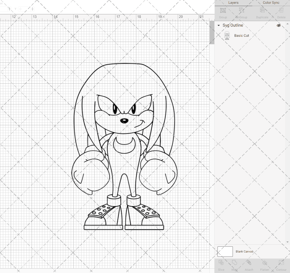 Knuckles - Sonic the Hedgehog, Svg, Dxf, Eps, Png SvgShopArt