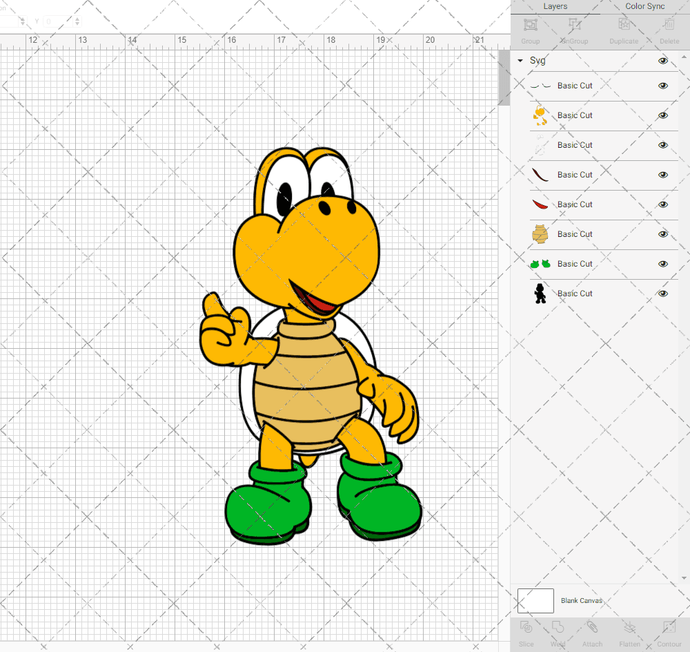 Koopa Troopa - Super Mario Bros, Svg, Dxf, Eps, Png SvgShopArt