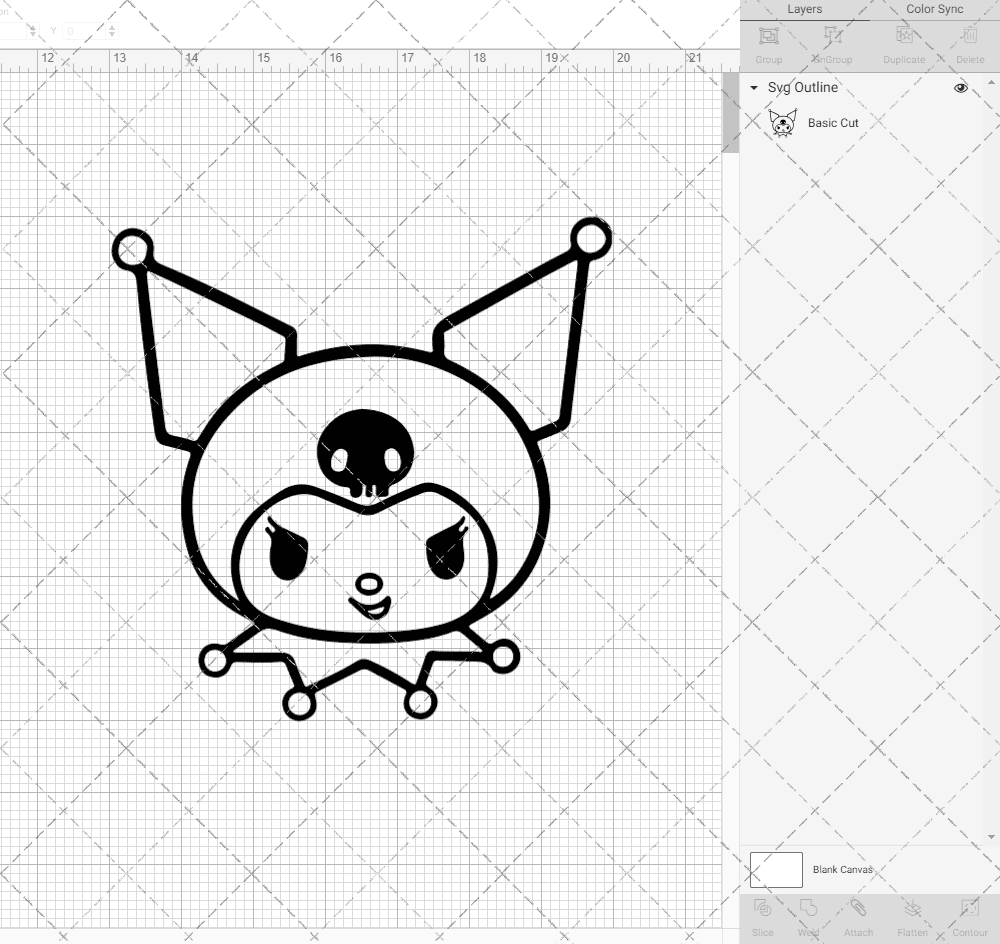 Kuromi - Sanrio 002, Svg, Dxf, Eps, Png SvgShopArt