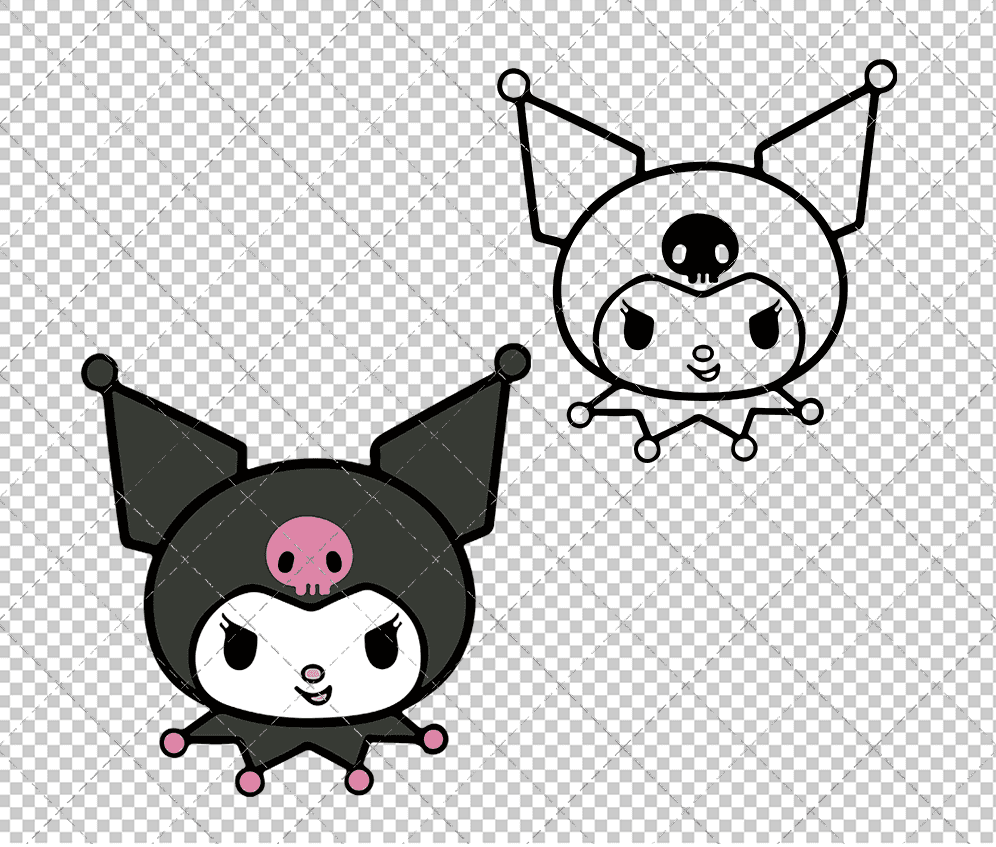 Kuromi - Sanrio 002, Svg, Dxf, Eps, Png SvgShopArt