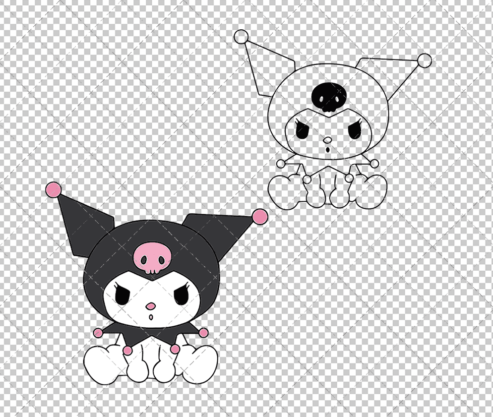 Kuromi - Sanrio 004, Svg, Dxf, Eps, Png SvgShopArt