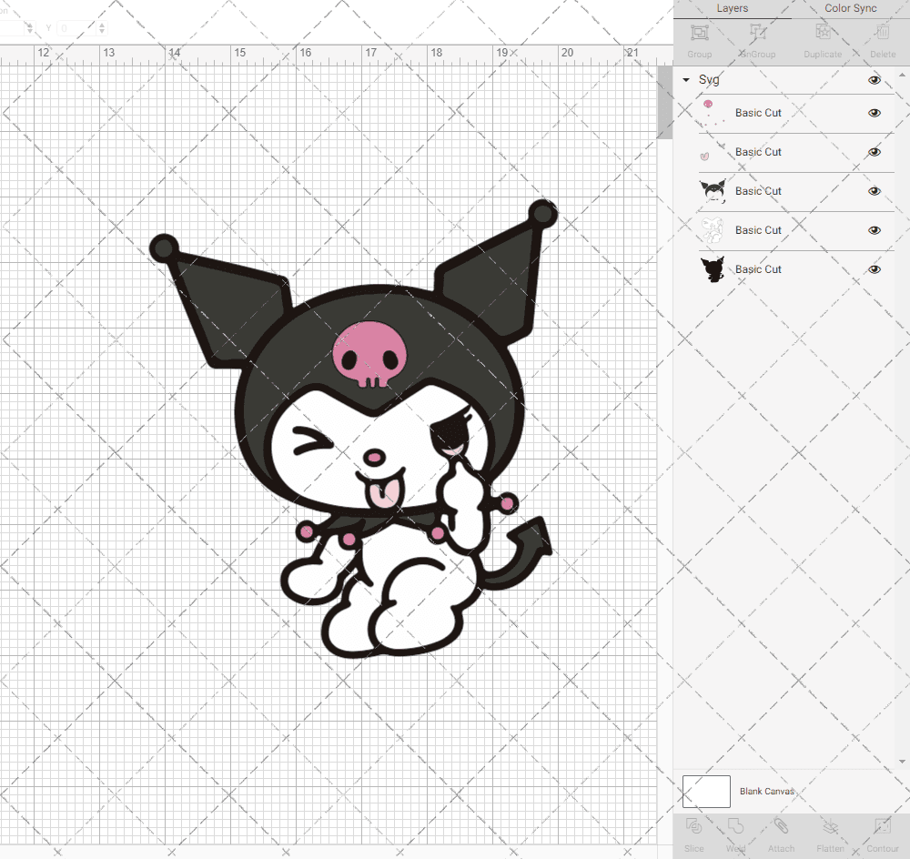 Kuromi - Sanrio, Svg, Dxf, Eps, Png SvgShopArt