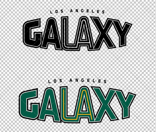 LA Galaxy Wordmark 2004, Svg, Dxf, Eps, Png - SvgShopArt
