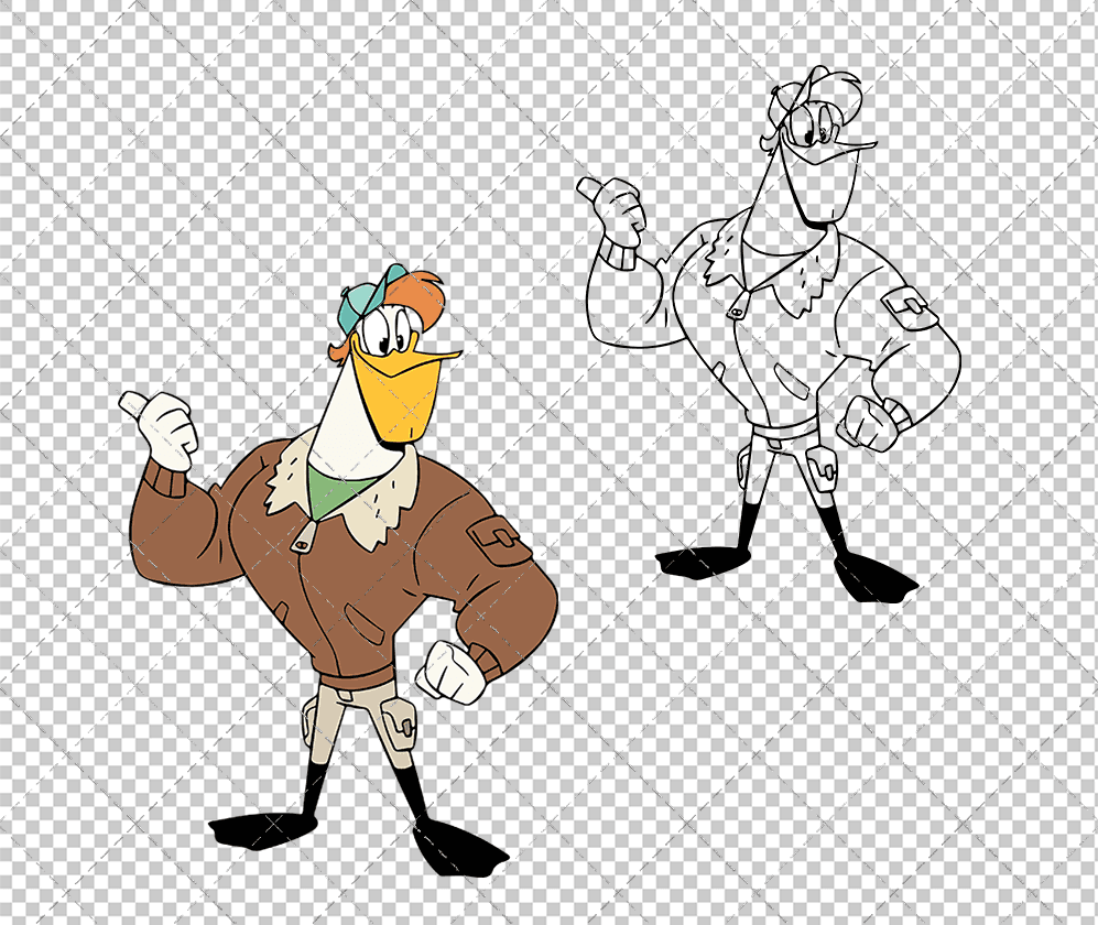 Launchpad McQuack - Ducktales 002, Svg, Dxf, Eps, Png SvgShopArt