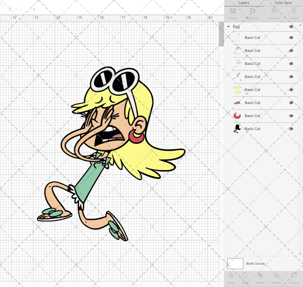 Leni Loud - The Loud House 002, Svg, Dxf, Eps, Png SvgShopArt