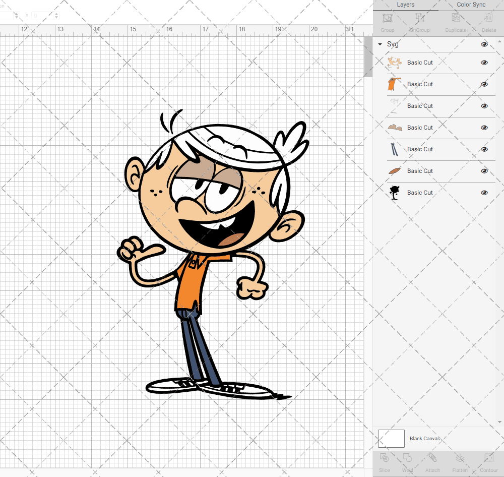 Lincoln Loud - The Loud House 002, Svg, Dxf, Eps, Png SvgShopArt