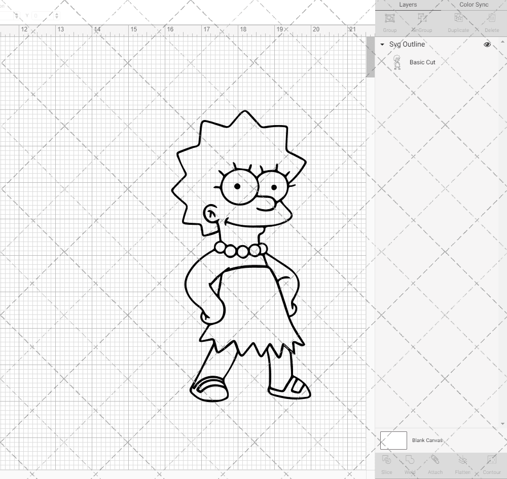 Lisa Simpsons - The Simpsons 002, Svg, Dxf, Eps, Png SvgShopArt