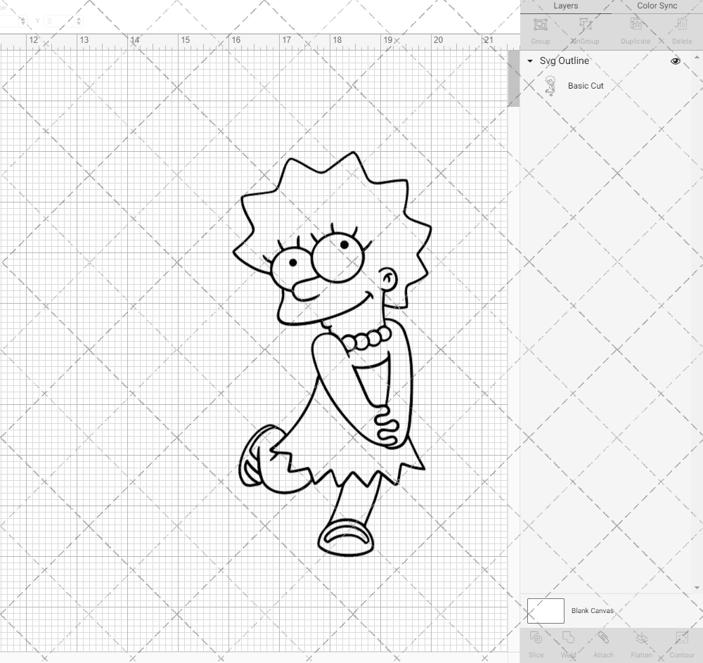 Lisa Simpsons - The Simpsons, Svg, Dxf, Eps, Png SvgShopArt