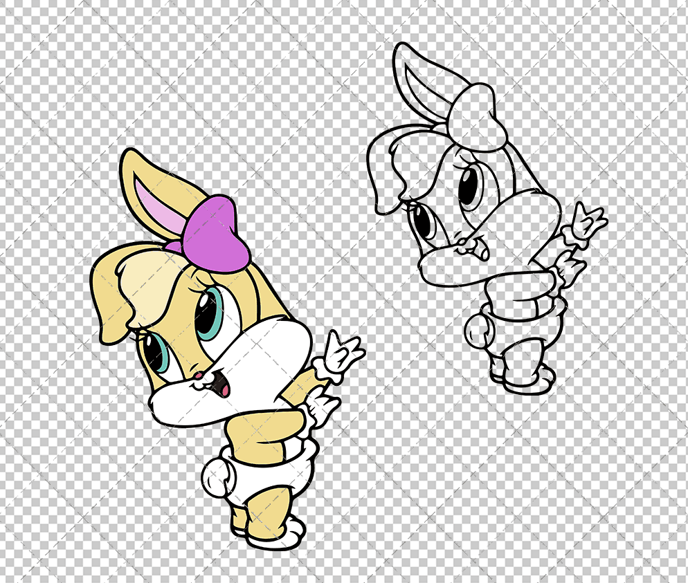 Lola Bunny - Baby Looney Tunes, Svg, Dxf, Eps, Png SvgShopArt