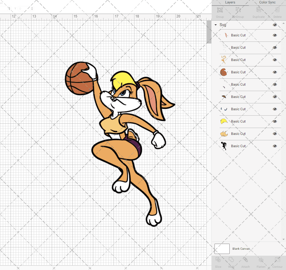 Lola Bunny - Looney Tunes 002, Svg, Dxf, Eps, Png SvgShopArt