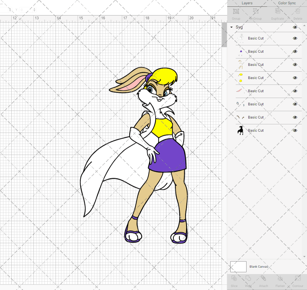 Lola Bunny - Looney Tunes 003, Svg, Dxf, Eps, Png SvgShopArt