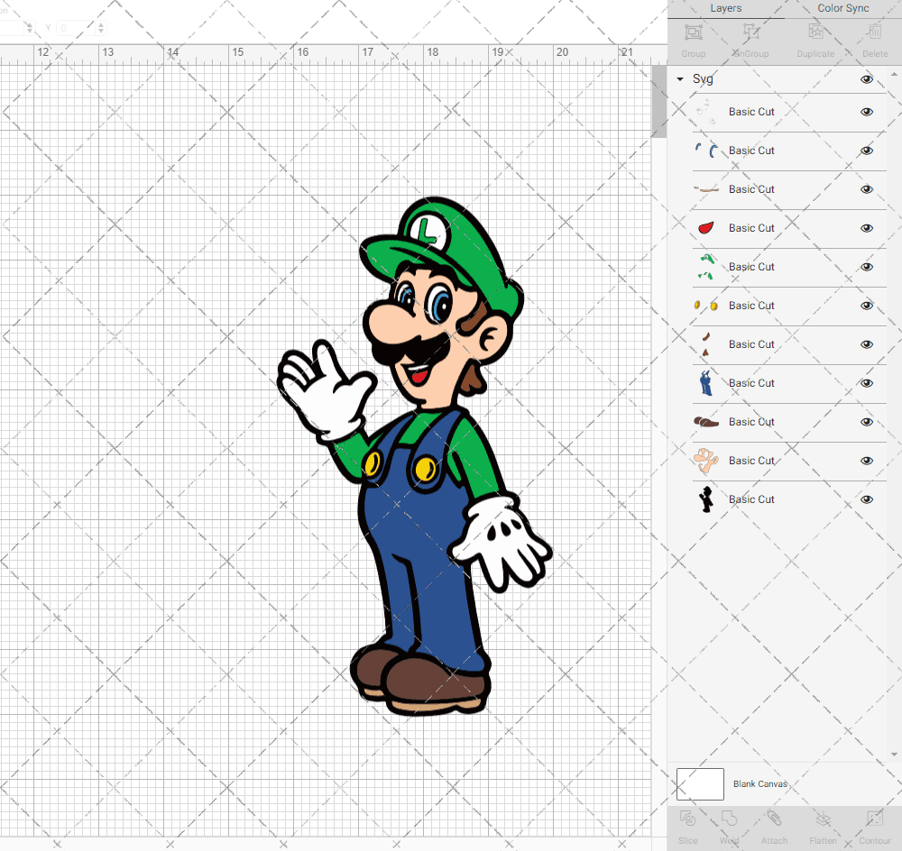 Luigi - Super Mario Bros, Svg, Dxf, Eps, Png SvgShopArt