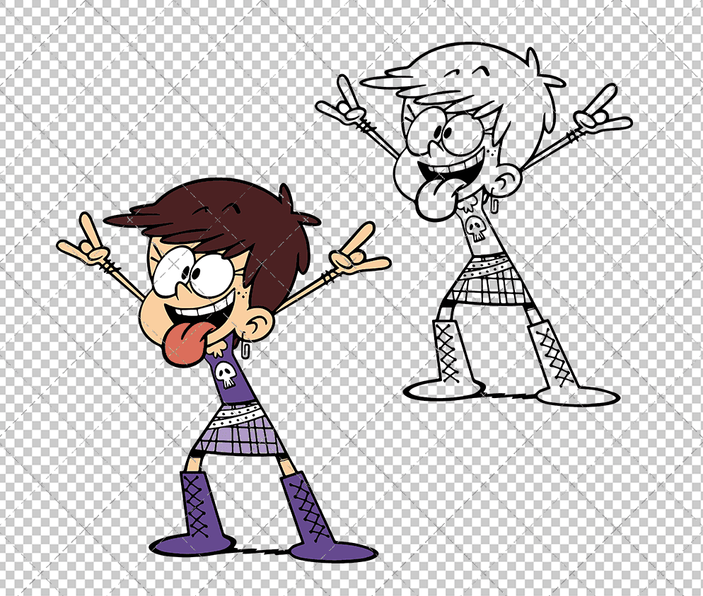 Luna Loud - The Loud House, Svg, Dxf, Eps, Png SvgShopArt