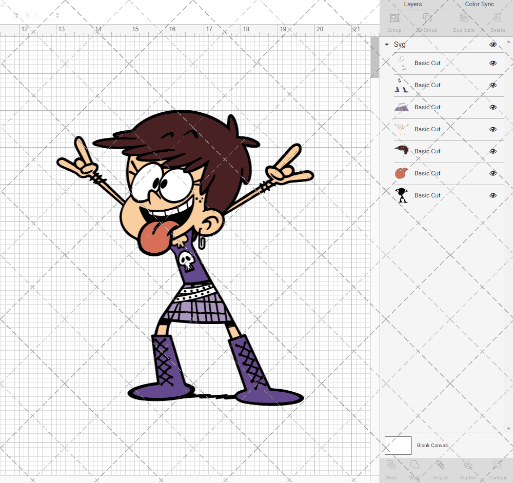 Luna Loud - The Loud House, Svg, Dxf, Eps, Png SvgShopArt