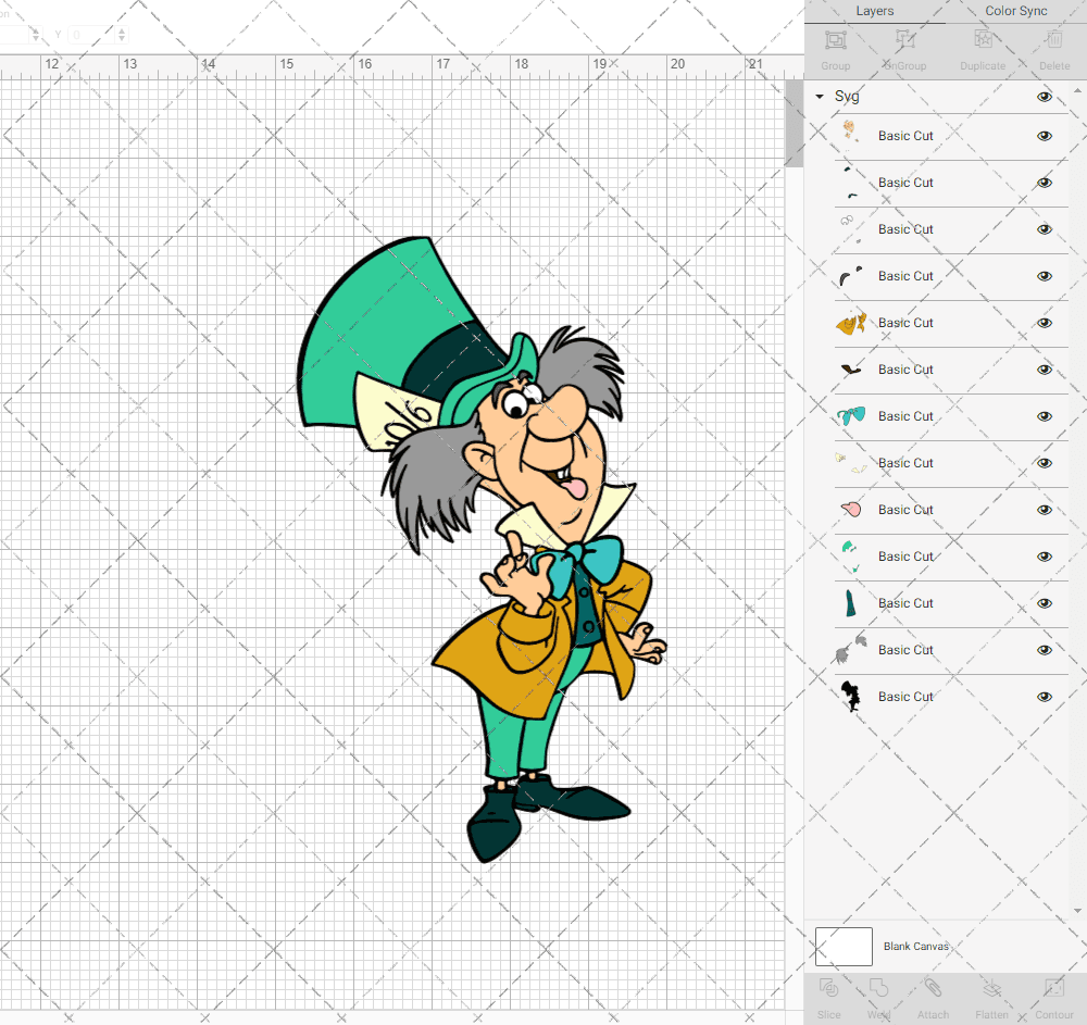 Mad Hatter - Alice in Wonderland, Svg, Dxf, Eps, Png SvgShopArt