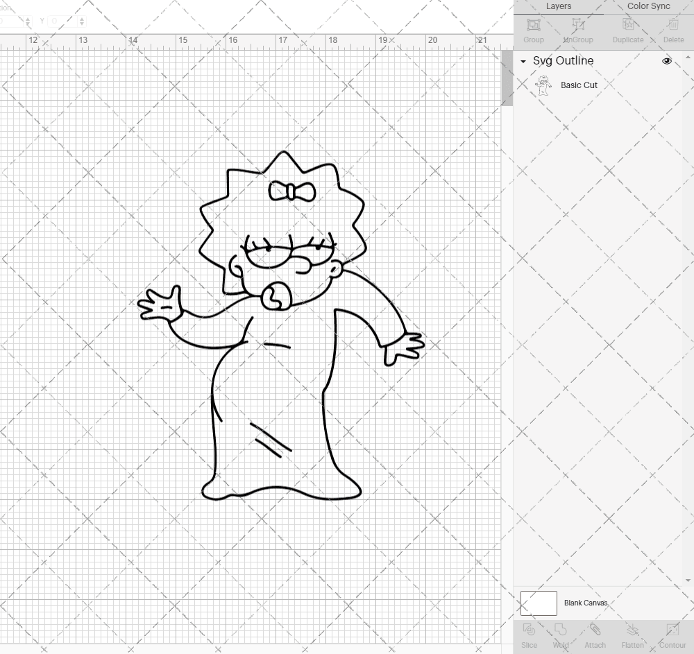 Maggie Simpson - The Simpsons 003, Svg, Dxf, Eps, Png SvgShopArt