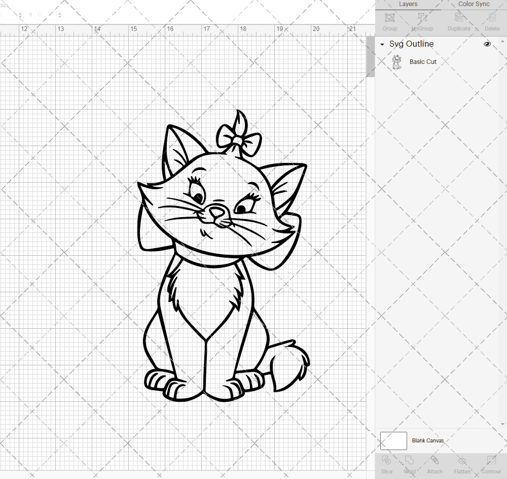 Marie - The Aristocats 004, Svg, Dxf, Eps, Png SvgShopArt